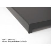 Iekšējās PVC palodzes, antracits