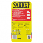SAKRET SBP 2mm dekoratīvais apmetums (biezpiens),25kg