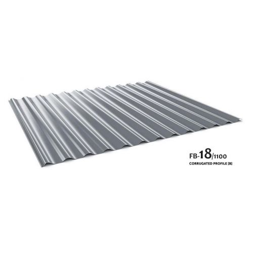 Trapecveida profils BudMat FB - 18/1100, PE fasādei 0.5mm Cena par m2