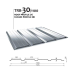 Trapecveida profils BudMat 30/1100, PE jumtam un fasādei 0.5mm Cena par m2